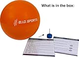 BIO Sports Water Resistance Ball for Full Body Low Impact Pool Workout (Orange)