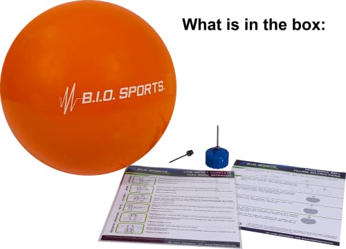 BIO Sports Water Resistance Ball for Full Body Low Impact Pool Workout (Orange)