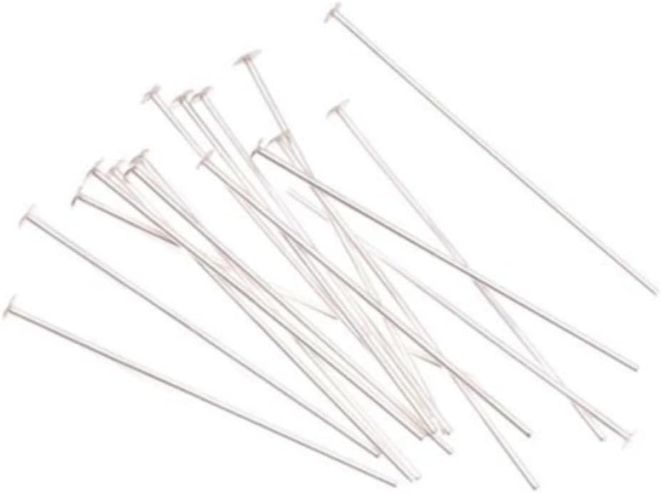 3/4 inch 24 Gauge Sterling Silver Head Pins, 100 Qty.