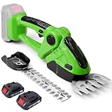 Akku-Heckenschere, 24 V Lithium-Batterie, Rasentrimmer, 2-in-1-Gartengerät, 13000 U/min, hohe Geschwindigkeit, verstellbarer Schneidkopf