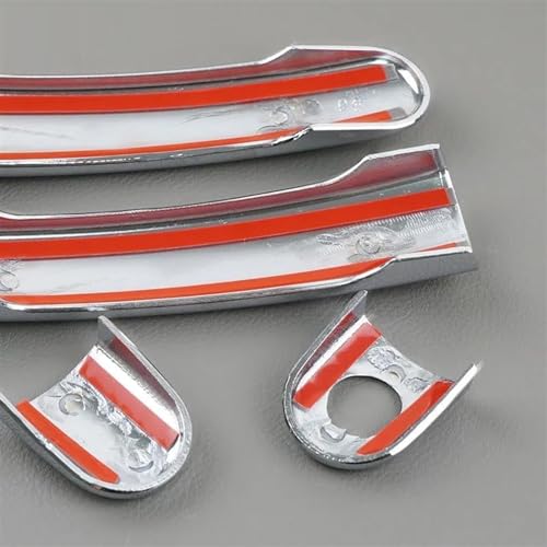 Cubierta de manija de puerta en ABS plateado con acabado elegante para Golf 5 MK5 y Rabbit 3