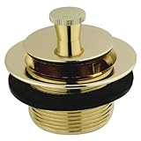 Kingston Brass DLL202 Lift and Lock Bath Tub Drain, Polished Brass