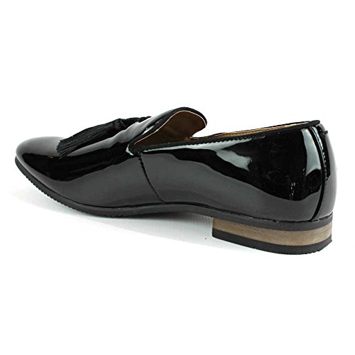 Azar Man Men's Velvet Slip On Loafer Dress Shoes Tudors (11 U.s (D) M, Patent Tassel) #TOP3