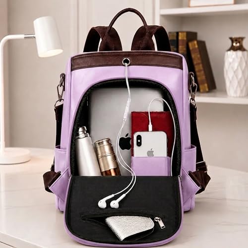 Image of VISMIINTREND Backpack Bags for Women | Rakhi Gift for Sister | Vegan Leather Laptop Bag for Women Office, Backpack for College, Daily Travel Bagpack - Rakshabandhan Gift For Sister