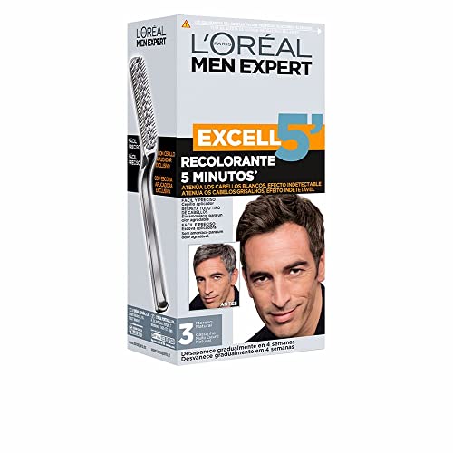 L'Oréal Paris Excell 5 Gel Crema Recolorante, Tono: 3 Moreno Natural