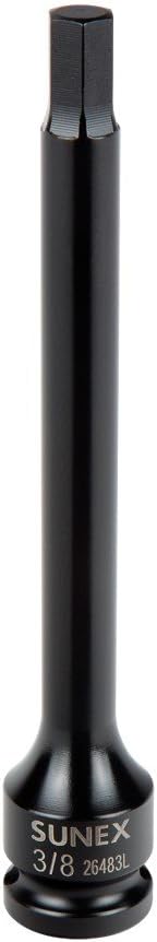 Sunex 26483L 1/2 Dr 3/8 Hex Impact Socket, 6