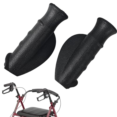 Oykrueats - Lot de 2 poignées de déambulateur - Poignée ergonomique - Pièces de rechange pour déambulateur et fauteuil roulant - Accessoires pour personnes âgées et blessées (12 cm, droite-gauche) - -6%