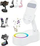 Verstellbarer Ständer – freihändiger Komfort: Neigen Sie den Ständer in Ihren perfekten Betrachtungswinkel für Videos, Anrufe, Spiele oder Arbeit. Anti-Rutsch-Pads halten Ihr Gerät stabil und sicher.