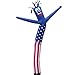 American Flag USA 20 Foot Tall Inflatable Tube Man Air Powered Waving Puppet for Outdoors, Replacement Dancer Only