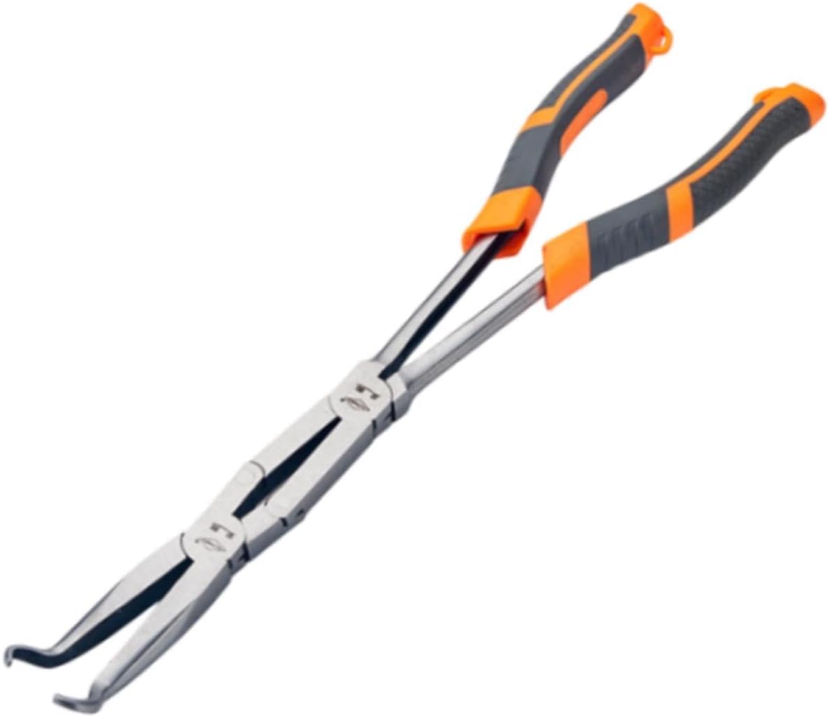 Double Joint Plier Long Handle Plier Long Reach Plier Sturdy for Home Outdoor, 20 Big Circle, Total Length 34cm