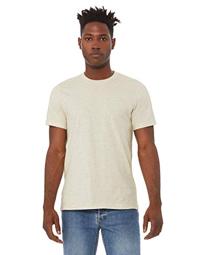 Bella + Canvas Unisex Heather CVC T-Shirt XS HTHR PRSM NATURL - Thumbnail 2