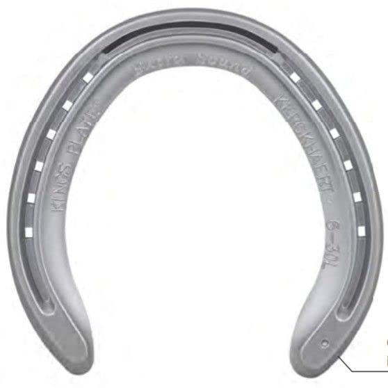 KERCKHAERT King Extra Sound Aluminum Horse Shoes (5 (29 1/C), Hind