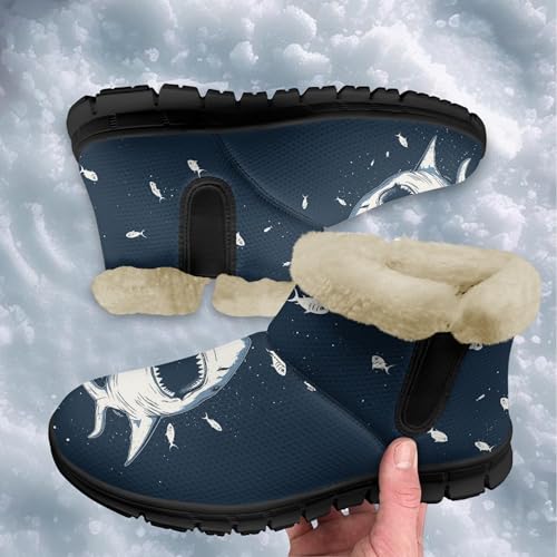 Micoklinlin Snow Boots for Women Men Personalised Lightweight Winter House Shoes Warm Plush Anke Boots Walking Boots2