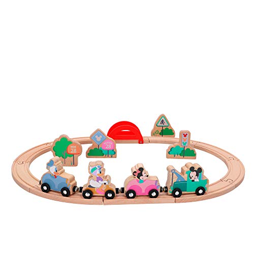 Disney Mickey Friends Train En Bois Mickey Et Minnie 48703 - vue 3