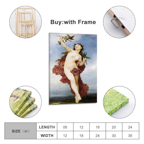 Tableau Bouguereau reproduction art retro pour salon elegant - 2