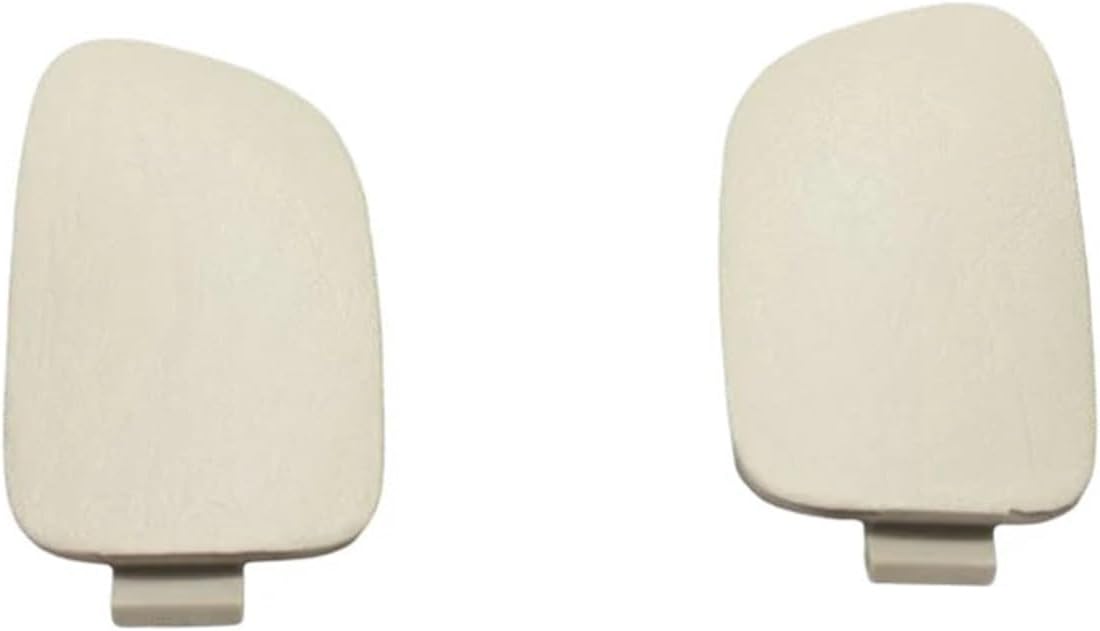YHNNH 2PCS Car Interior A Pillar Front Roof Handle Screw Cover, Compatible with Toyota Land Cruiser Prado LC120 2003-2009, Auto Armrest Cap Lid(Beige)