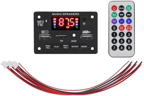 Wireless Bluetooth 5.0 MP3 Decoding Board Module Car Stereo With Remote Control New image 2