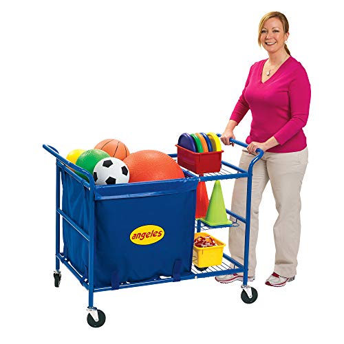 Angeles AFB7900 Ball Cart, Kids/Toddler Indoor/Outdoor Play Equipment for Homeschool/Daycare/Montessori/Preschool, Activity Storage Cart
