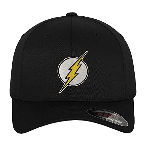 Casquette The Flash noire Flexfit L/XL chapeau streetwear brodé DC Comics pour homme et ado