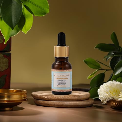 Image of RYLLZ ESSENTIALS Frankincense Essential Oil | Boswellia Genus | 100% Pure & Natural | Undiluted & Steam Distilled | 15ml