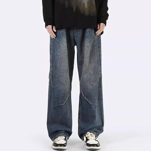 Wide Leg Jeans Men Men's Jeans Relaxed Fit Hip Hop Vintage Streetwear Loose Fit Y2k Classic Denim Pants4