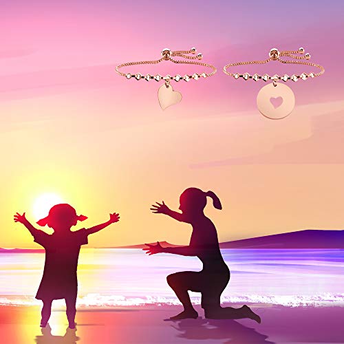 Daughter Gifts Mother Daughter Necklace Cubic Zirconia Love Pendant Necklace Mother's Day Gift #TOP4