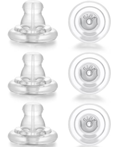 Earring Backs, Silver Silicone Earring Backs Replacements for Studs/Droopy Ears, Hypoallergenice Secure No-Irritate Earring Backs for Adults (Silver)
