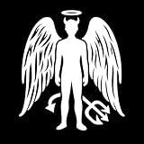 Le céleste contre l'enfer : la bataille des âmes 42x47.7cm Culture du tatouage Blanc