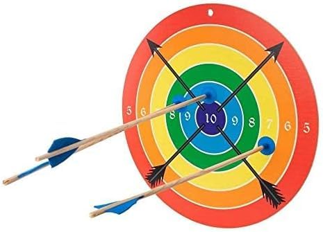 VAH - stabile Kinder Zielscheibe aus Holz – für Saugnapfpfeile (Ø 41 cm) | Handgefertigt in Deutschland | nachhaltig & robust | für Bogen, Armbrust & Zwille | mit Aufhängeloch