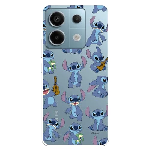 Custodia per Xiaomi Redmi Note 13 5G Ufficiale di Lilo & Stitch Patron Trasparente per proteggere il tuo cellulare. Cover per Xiaomi in silicone flessibile con licenza ufficiale Disney