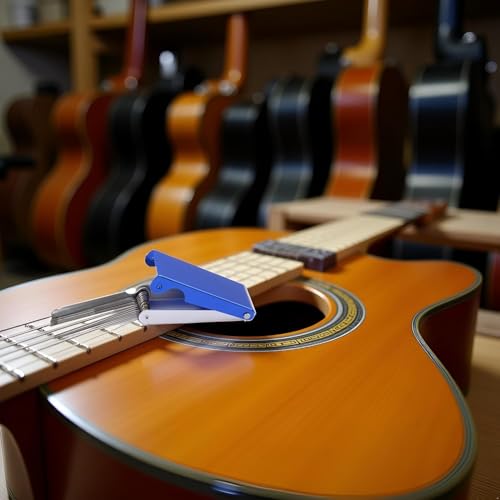 Blaues Nadelfeilen-Set – Gitarrenmutter-Schlitzfeile Sägestangen Schlitzfeilen-Set – Nadelfeilen-Set – Ersatzwerkzeuge – Luthier Ersatzwerkzeuge Spitzenreiniger Feilen