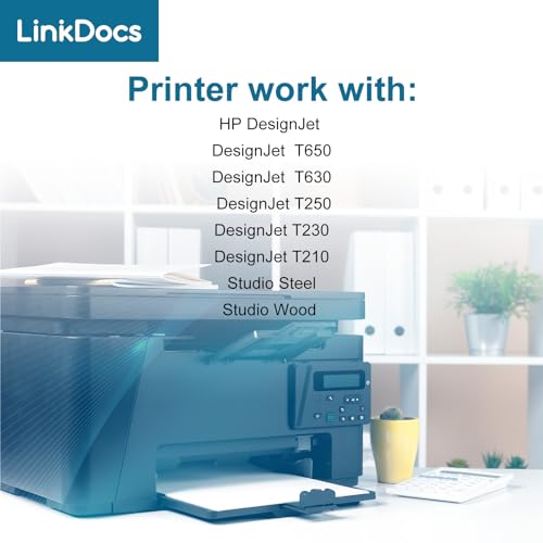 LinkDocs 712 Black 80-ml Remanufactured Ink Cartridge Replacement for HP 712 (3ED71A) for use in DesignJet T650, T630, T230, T210 & Studio Plotter Printers - Thumbnail 3