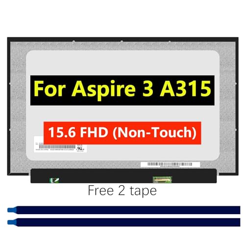 TFTcenter Screen Replacement for Acer Aspire 3 A315-24P A315-24P-R7VH 15.6" FHD 1920 x 1080 1080P IPS LCD LED Laptop Display Panel with Tape by TFTcenter - Used condition - US$41.91