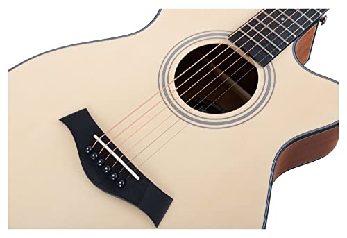 Rocktile WSC-101C NT Guitare acoustique folk, Concert Set compris gigbag - Les Beatles, Paul McCartney, John Lennon, RIngo Starr, George Harrison Rocktile WSC-101C NT Guitare acoustique folk, Concert Set compris gigbag – Image 8