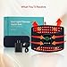 Red Light Therapy Belt for Body, Cordless Infrared Therapy Belt for Back/Abdomen, Waist Wrap with Pulse/Vibration Massage & Timer, Pain Relief, Muscle Relaxation & Circulation Boost, Gift for Parents