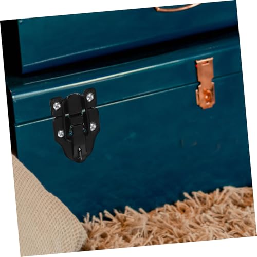 Image of DOITOOL 6pcs Antique Metal Toggle Latch with Padlock Hole for Toolboxes Wooden Boxes and Jewelry Cases Durable Iron Buckles with Retro Style