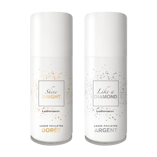 Lothmann Paris - Duo Laques Pailletées Shine Bright Like A Diamond Argent + Dorée - 2x100ml