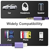 Aux Cable for iPhone in Car, 3.5mm Jack Aux to Lightning Cable for iPhone 14/14 Pro/14 Pro Max/14 Plus/13/12 Mini/11/XS/XR/X/8/7 [MFi Certified] Adapter Aux Cord for Car Stereo/Headphones/Speaker - Image 6