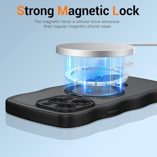 Coque de protection translucide mat iPhone 15 Pro Max design ondulé chic - 3