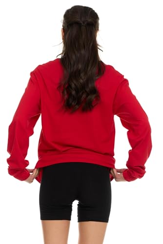 BILLIONHATS Womens Long Sleeve Oversized T-Shirts Cotton Casual Fit Sleeved Tees Tops Baggy Style Bulk Wholesale Tshirt Packs4