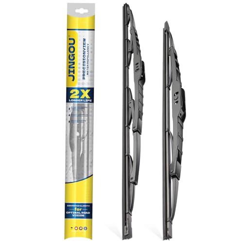 JINGOU 22''+17'' Wiper Blades, Compatible with 2016-2020 Toyota Yaris Premium All-Season Windshield Wiper Blades-Driver and Passenger Side,Automotive Replacement Windshield Wiper Blade (Pack Of 2)