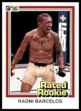 2021 Panini Instant Donruss Rated Rookie Retro UFC #RR32 Raoni Barcelos Only 1320 Produced 1981 Design Official MMA Trading Card in Near Mint to Mint Condition (Every card says 1/1320 on them)