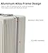 feilario 20in Aluminium Frame PC Hard Shell Spinner Wheels Luggage, Built-In TSA lock Carry on Suitcase, with Cup Holder, USB Port, Phone Holder