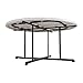 Lifetime 80806 Commercial Round Fold-in-Half Table, 60-Inch, Almond
