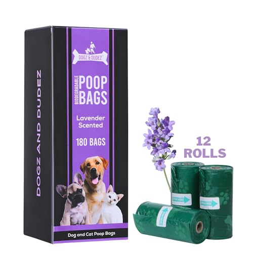 Dogz and Dudez Poop bag for dogs Lavender scented 180 bag counts - Leakproof, Easy Tie, Fresh Lavender Scent - 12 Rolls x 15 Bags - 4 months pack (B0D7WBLV49) Amazon Price History, Amazon Price Tracker