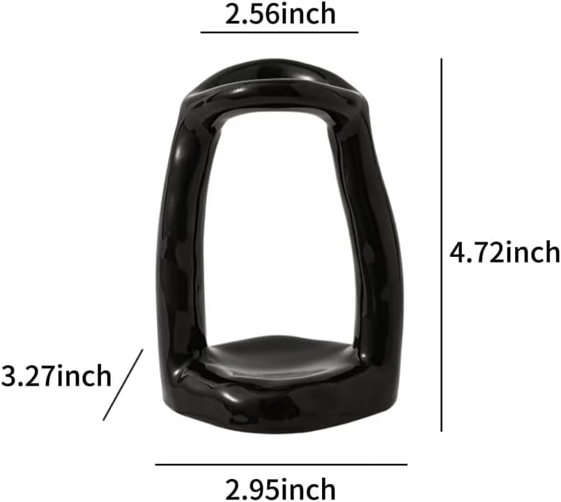 Handmade Ceramic Holder Stand for Toothbrushes, Makeup Brushes, and Pens - Minimalist Design for Bathroom Vanity and Countertops Decor (Black) - Image 3