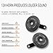 RigidWire12V 4A High Low Electric Horn 90MM Compatible With Cars ATVs Motorcycle Off-Road Vehicle Business Vehicle Trucks Boats Universal Disc Waterproof horn