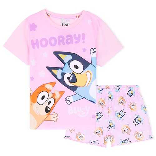 Bluey Short Pajama Set for Girls, Soft Breathable Loungewear - Gifts for Girls