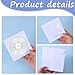 1000 PCS White Paper CD DVD Sleeves Envelope Holder with Clear Window and Flap, Thick CD Paper Sleeves Storage Cases Holder DVD Cases Media Storage, 80g