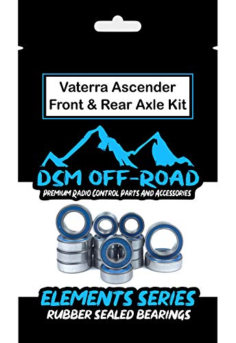 Vaterra Ascender Front & Rear Axle Sealed Bearing Kit Set (16 Bearings)